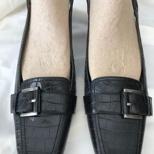Jones New York Shoes | Jones Studio Leopard Peeptoe Heels ...